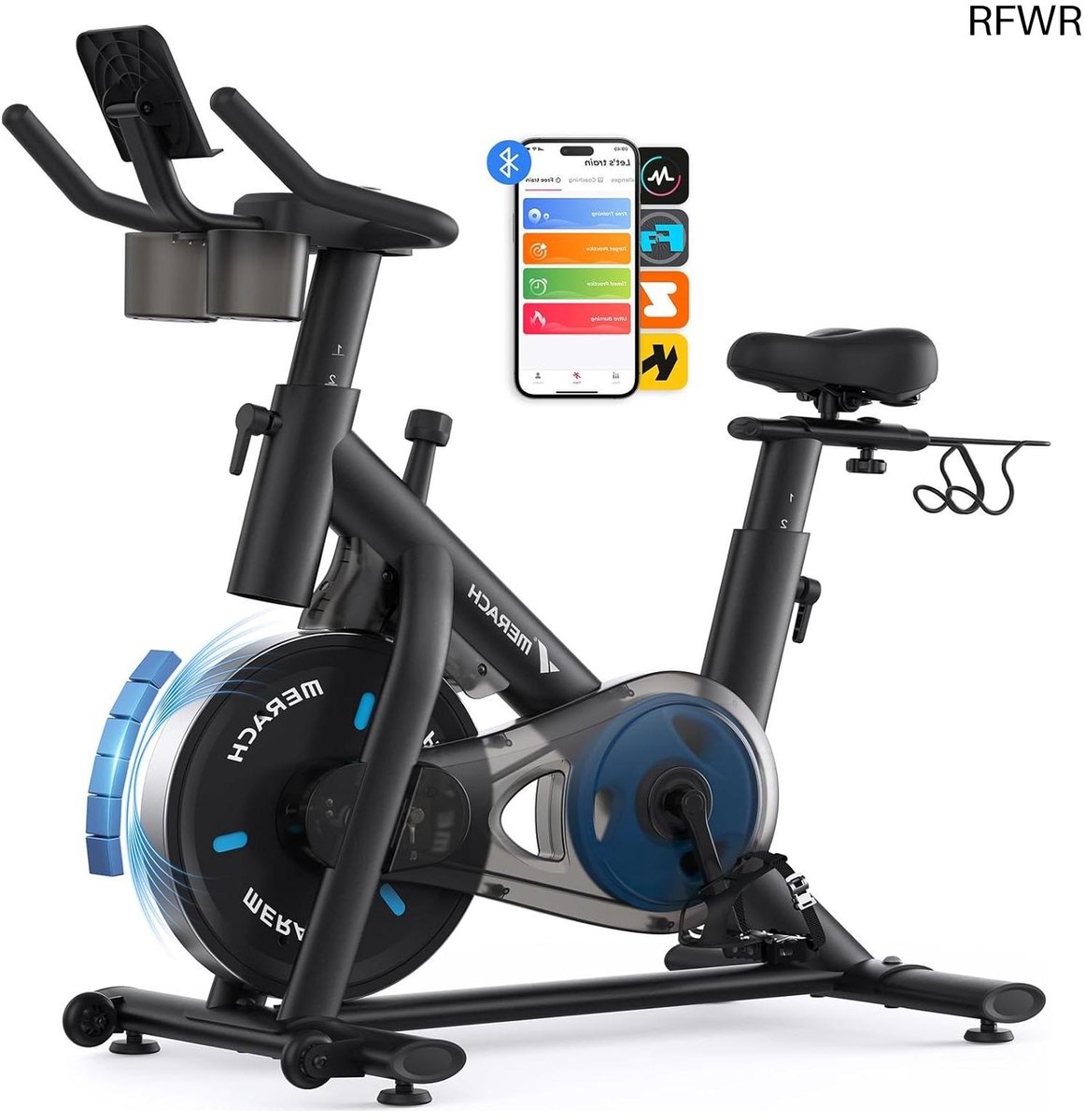 Hometrainer Fiets - Indoor Fiets - Thuis Sporten - Stil Magneet Systeem - Tot 136 kg - Zwart