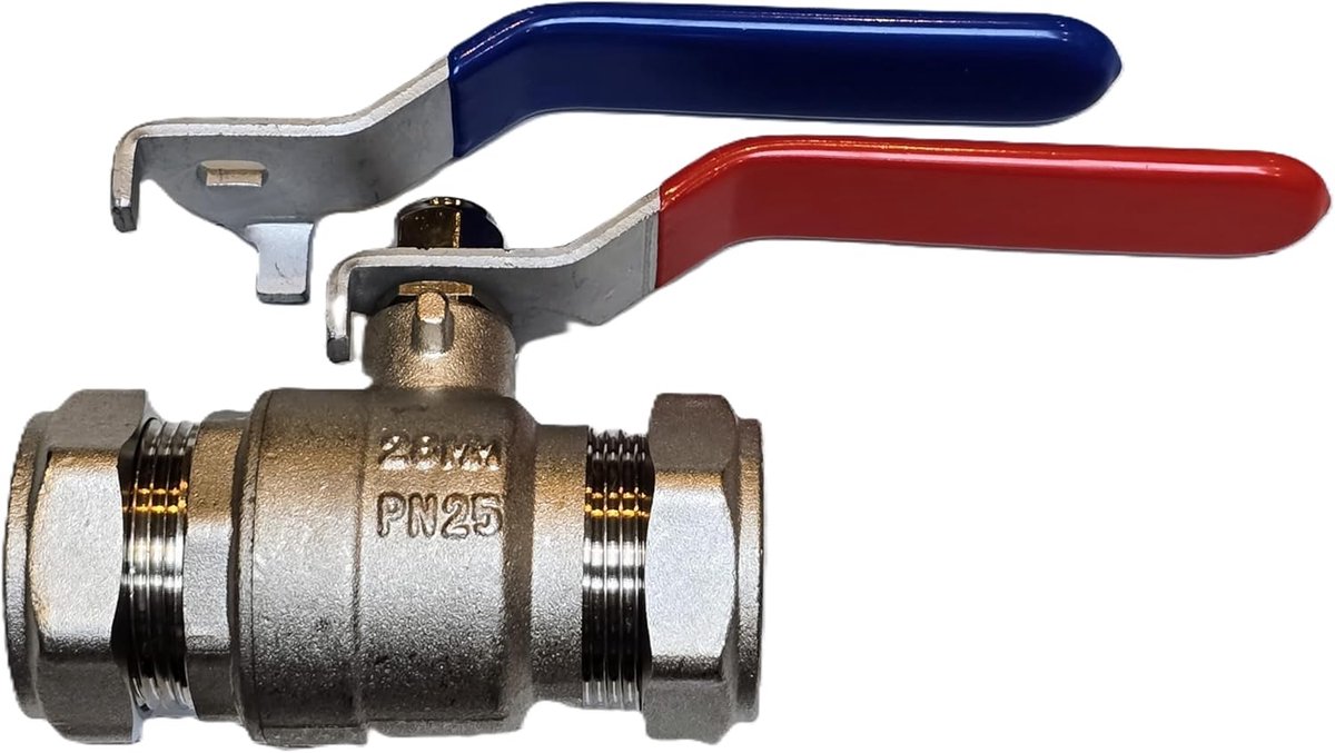 Kogelkraan Hefboom - Isolatieklep - Waterleiding Afsluiten - WRAS Goedgekeurd - 28mm - Chroom
