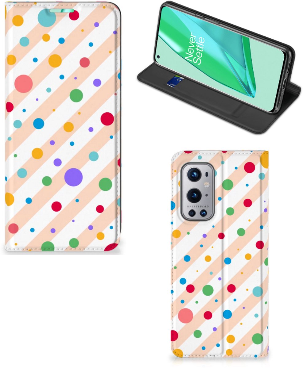 OnePlus 9 Pro Hoesje met Magneet Dots