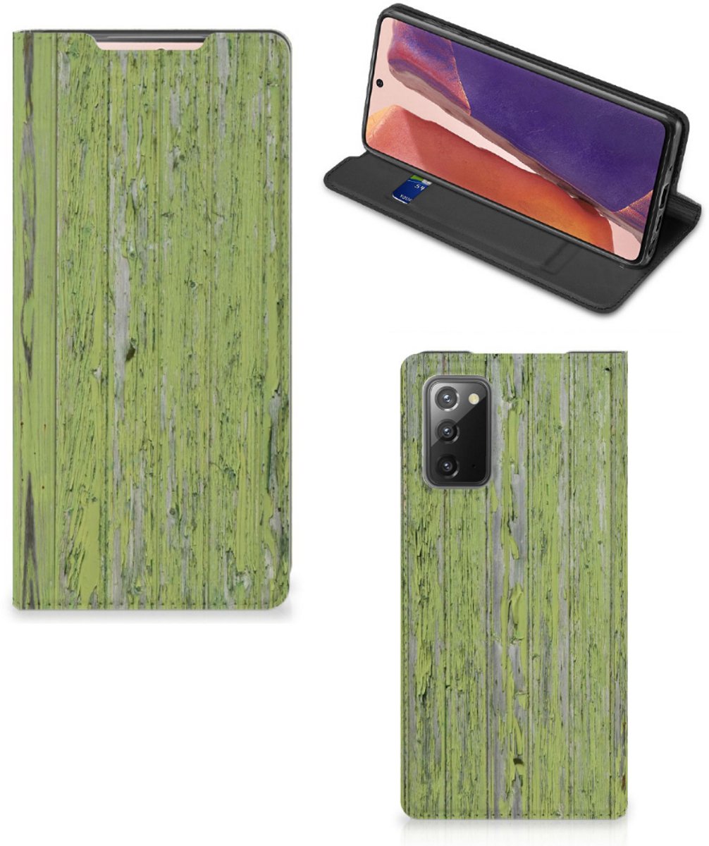 Samsung Galaxy Note20 Book Wallet Case Green Wood