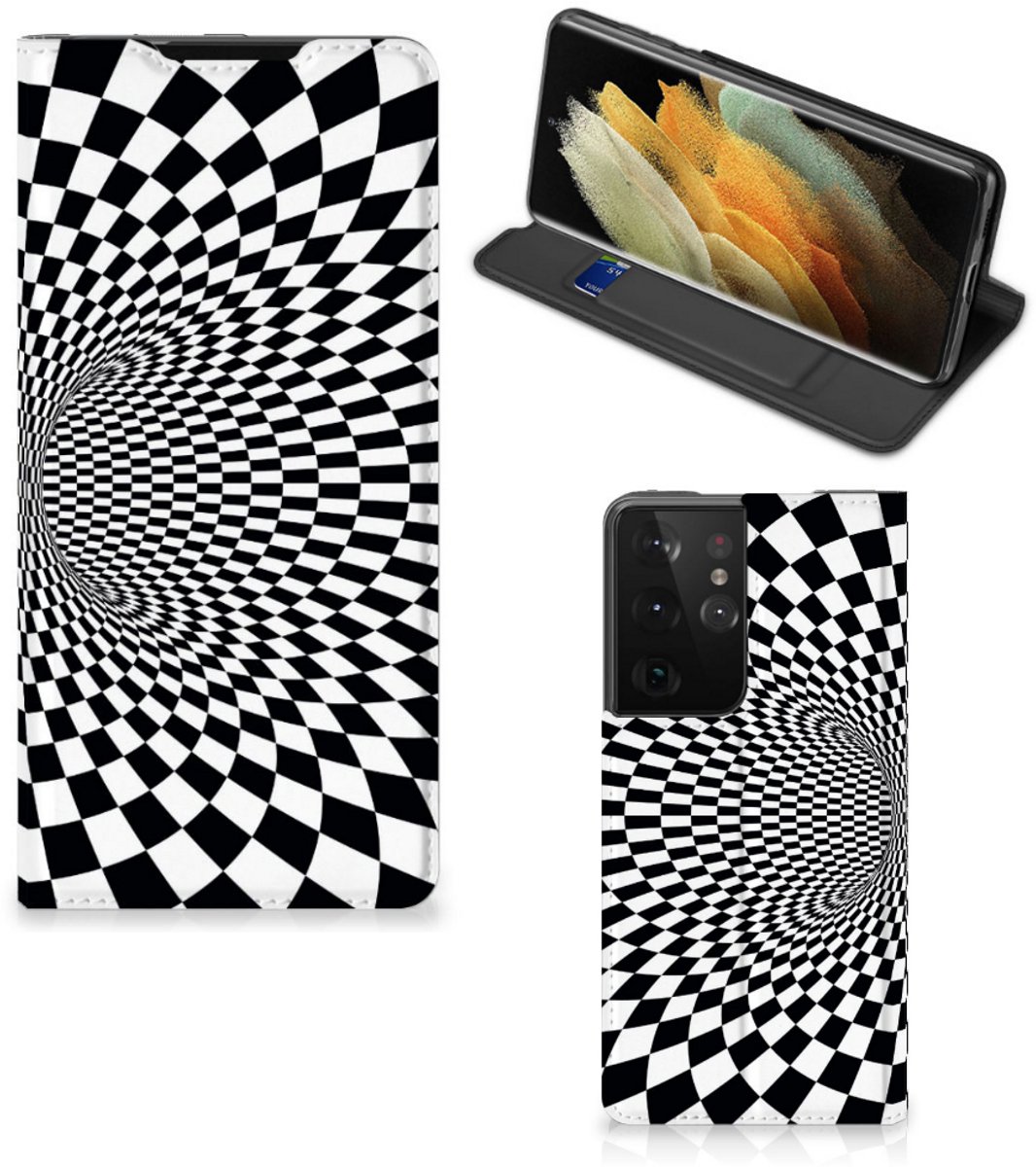 Samsung Galaxy S21 Ultra Stand Case Illusie