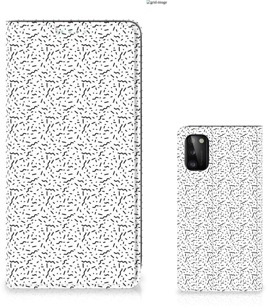Samsung Galaxy A41 Hoesje met Magneet Stripes Dots