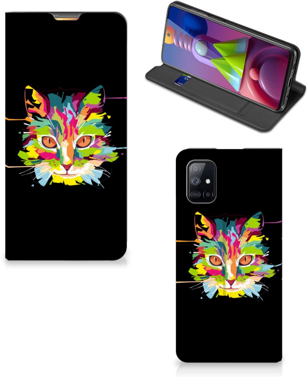 Samsung Galaxy M51 Magnet Case Cat Color