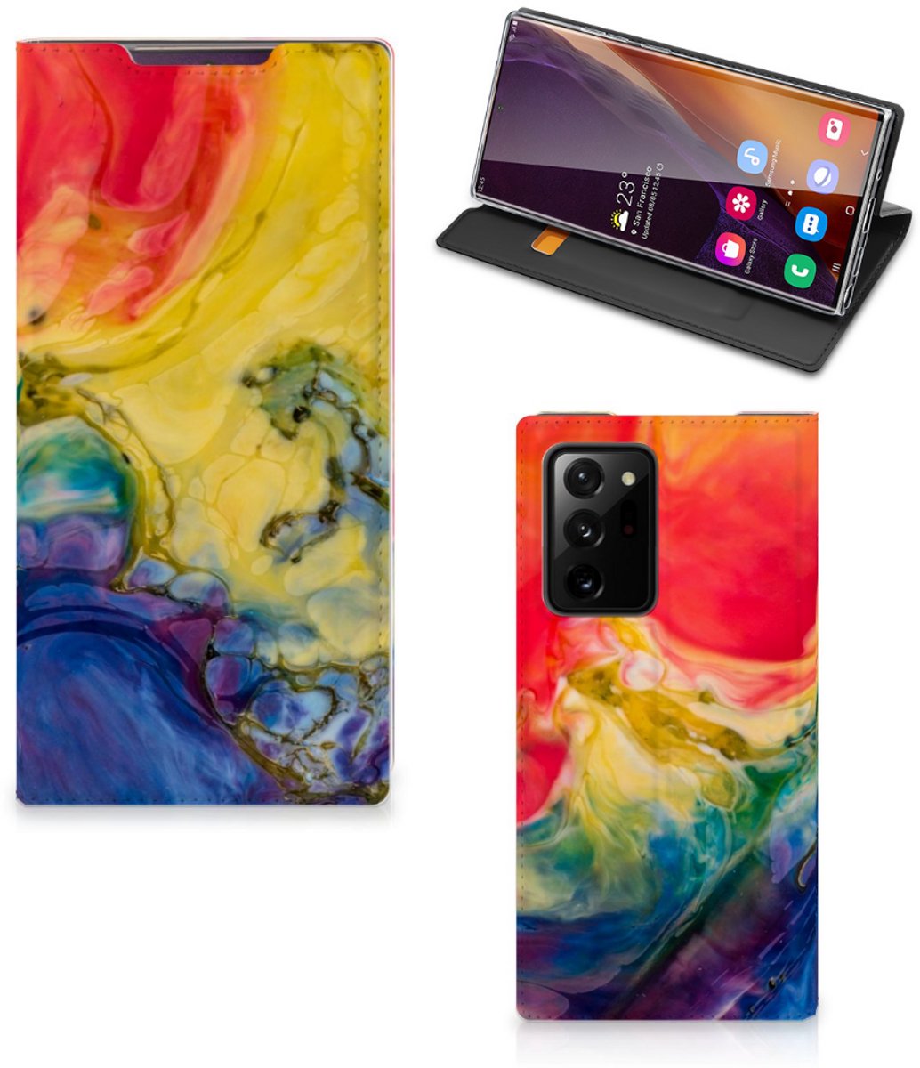 Bookcase Samsung Galaxy Note 20 Ultra Watercolor Dark