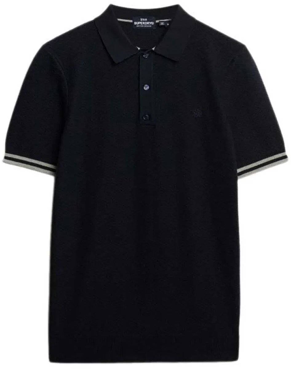Superdry M1110441a Korte Mouw Poloshirt XL Man Marineblauw