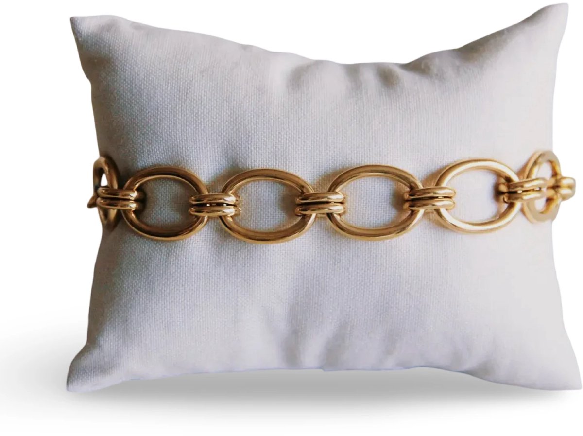 Bling-it open schakel armband
