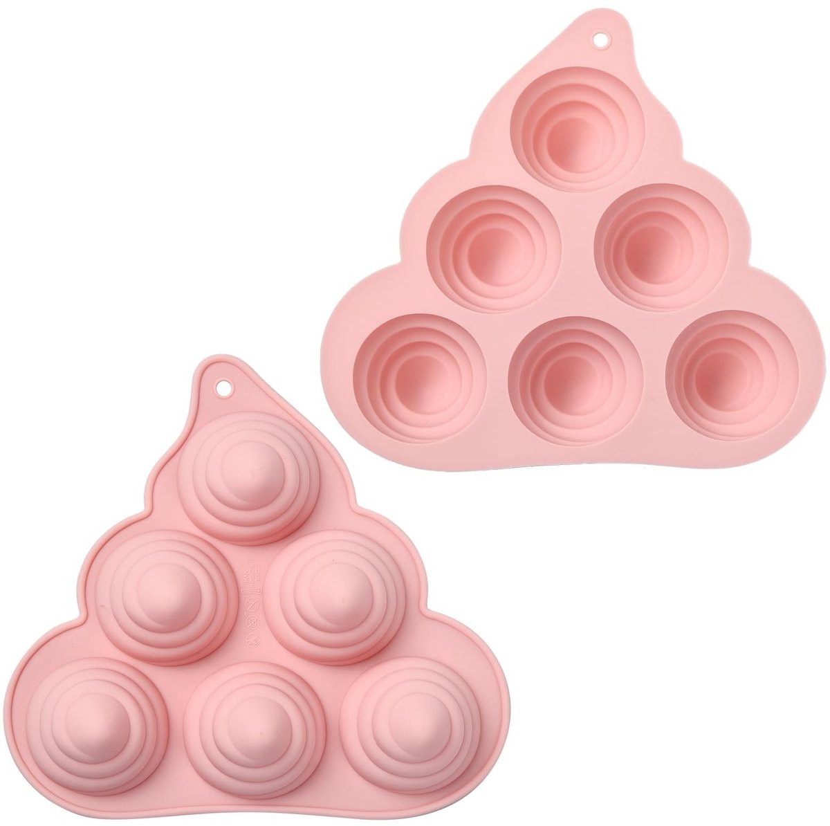 Ipotkitt 2pcs Silicone Mallen - Grappige Poep Themapartij Bakvormen