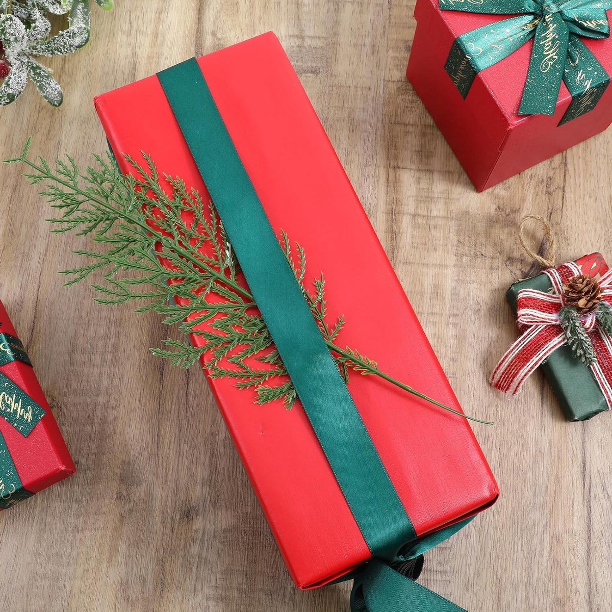 30 Stuks Kunstmatige Dennentakken, Groene Kerstkrans, Decoratieve Takken voor Centerpieces en DIY Projecten – foto 3