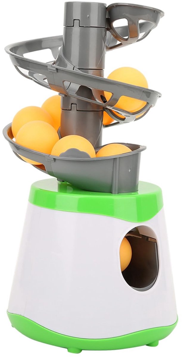 Allecto - Tafeltennis Automatische Launcher - Ideaal voor Training - Compact Formaat - Geschikt voor Beginners - Inclusief 10 Ballen - Versterk je ...