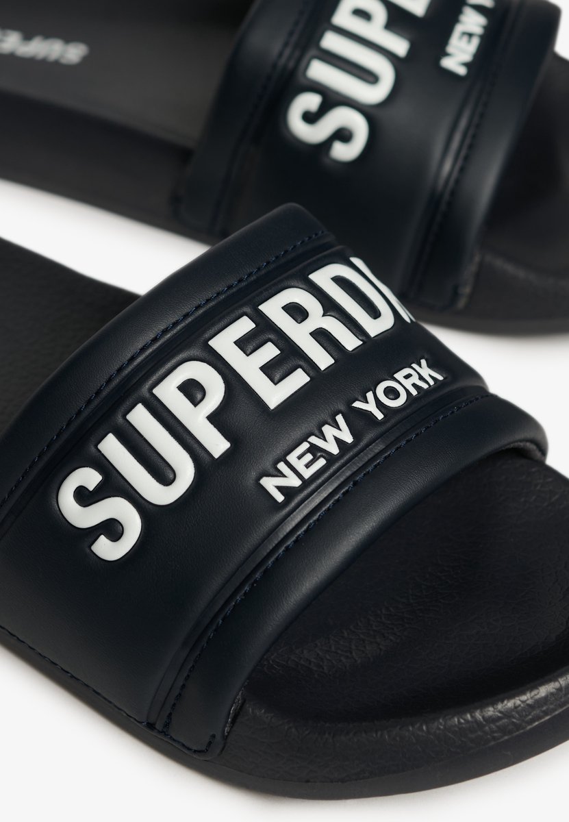 Superdry City Luxe badslippers Dames Slippers Ebony