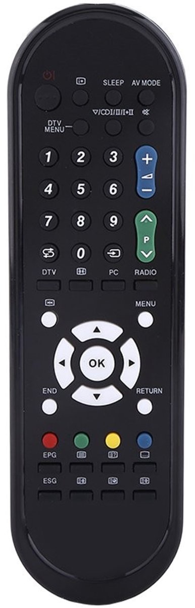 Allecto - Vervangende Afstandsbediening - Universeel - Compact en Handig - Geschikt voor Sharp Modellen - Ideaal voor Smart TV's