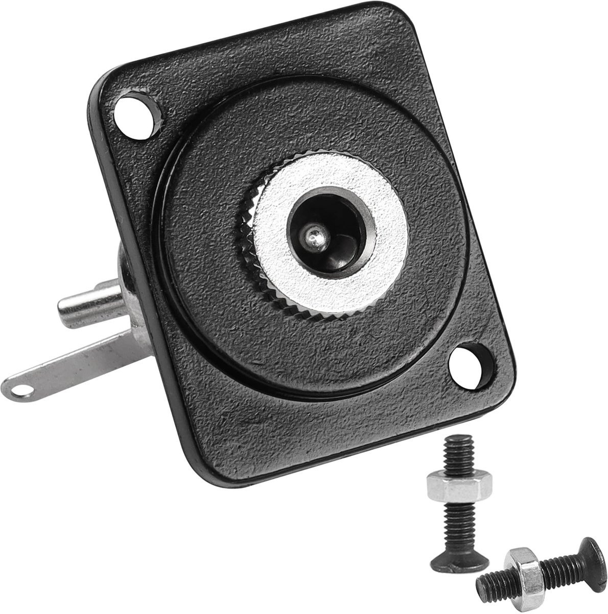 QIANRENON DC 5.5mm x 2.5mm Panel Mount Jack Adapter - 50V 3A Solder Connector