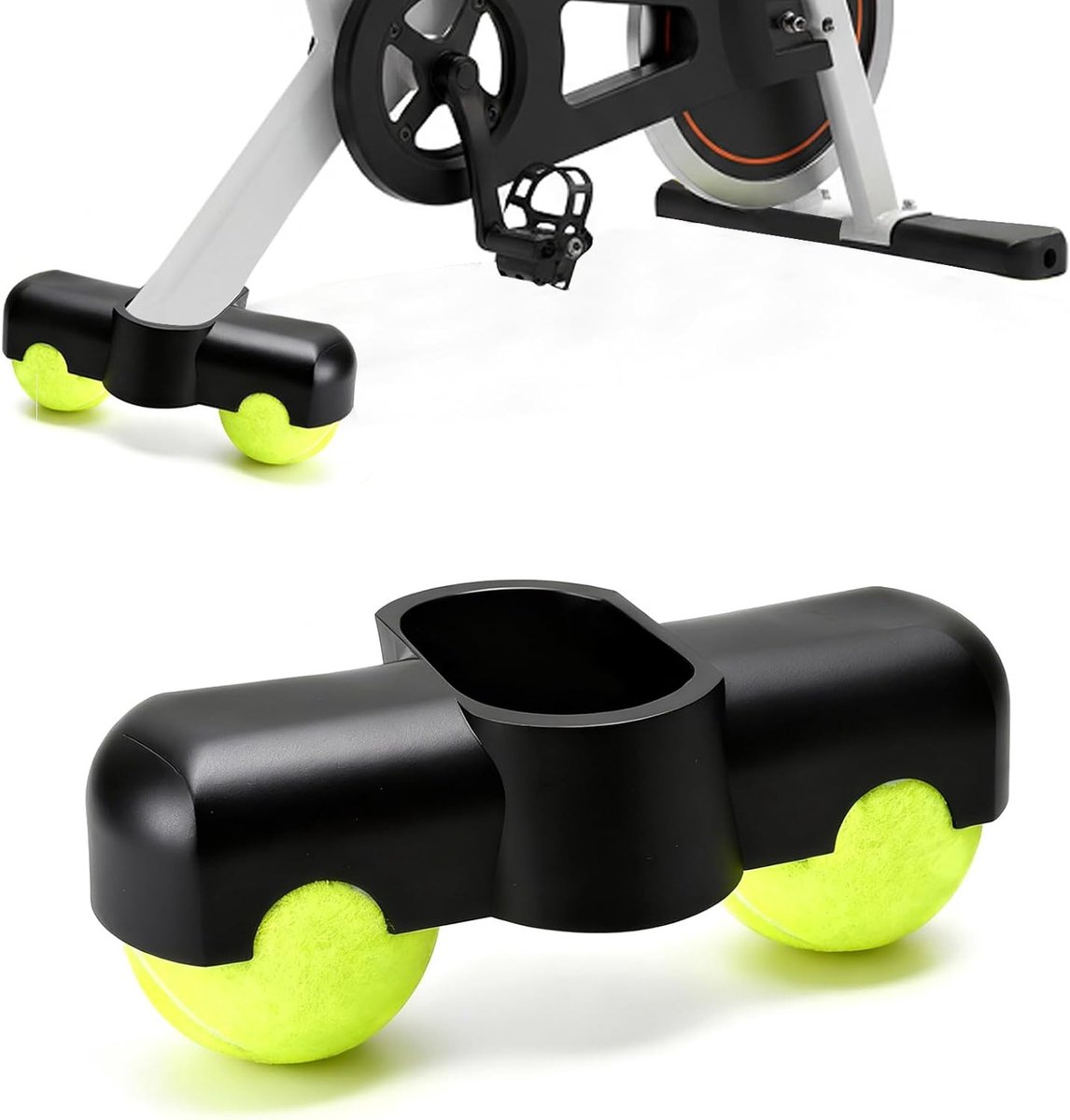 Indoor Cycling Snap Rocker Voetadapter voor Zwift - Verlicht Pijn, Onmisbaar voor Fietstraining met 2 Tennisballen en Duurzaam Plastic