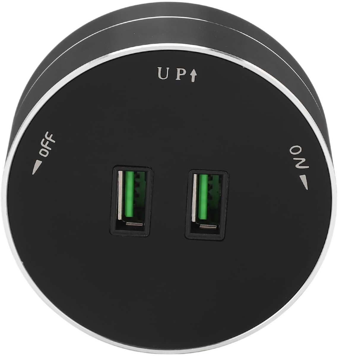 aladdien - Draadloze Power Track-adapter - Dubbele USB-poort - Multifunctionele Stopcontactadapter - Compact formaat - Lichtindicator - Ideaal voor ..