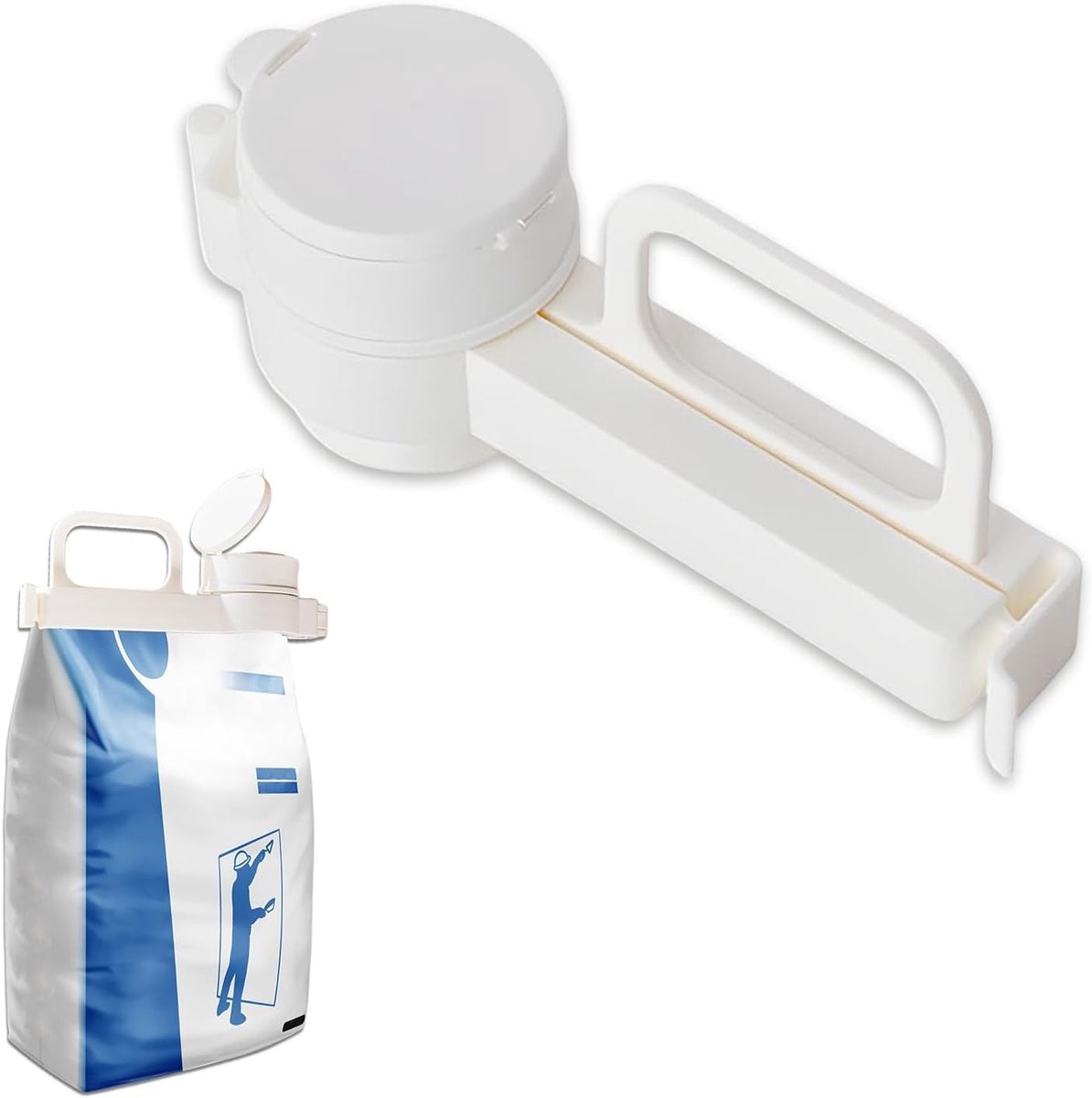 Sluitclips met lichtschudder, 17 cm, duurzaam en vaatwasserbestendig, ideaal voor voedselverpakking en versheid bewaren