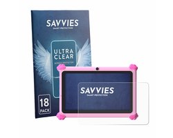 Savvies - Screenprotector voor Ascrecem KIDS710 7" - Folie Beschermfolie transparant 18 Stuks