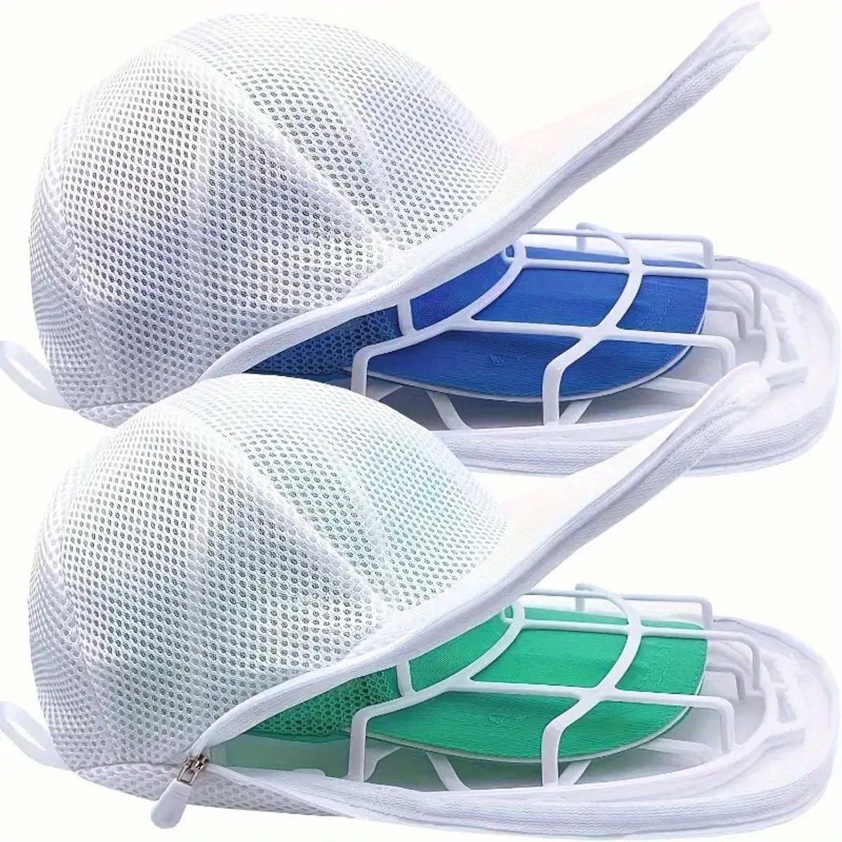 Cap Washer - 2 Stuks - Pet Wasbeschermer Frame voor Wasmachine - Voorkomt Vervorming en Kreukels - voor Baseballpetten, Sportpetten en Petonderhoud Zonder Vervorming