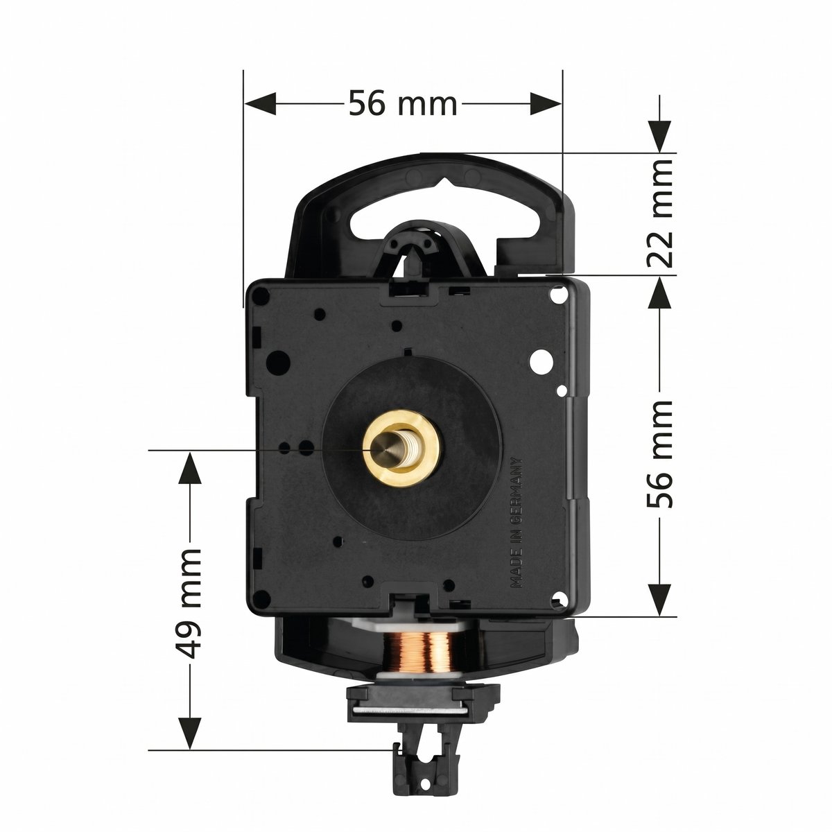 Kwarts slingeruurwerk MS, Hermle 2200, WWL 16,0mm