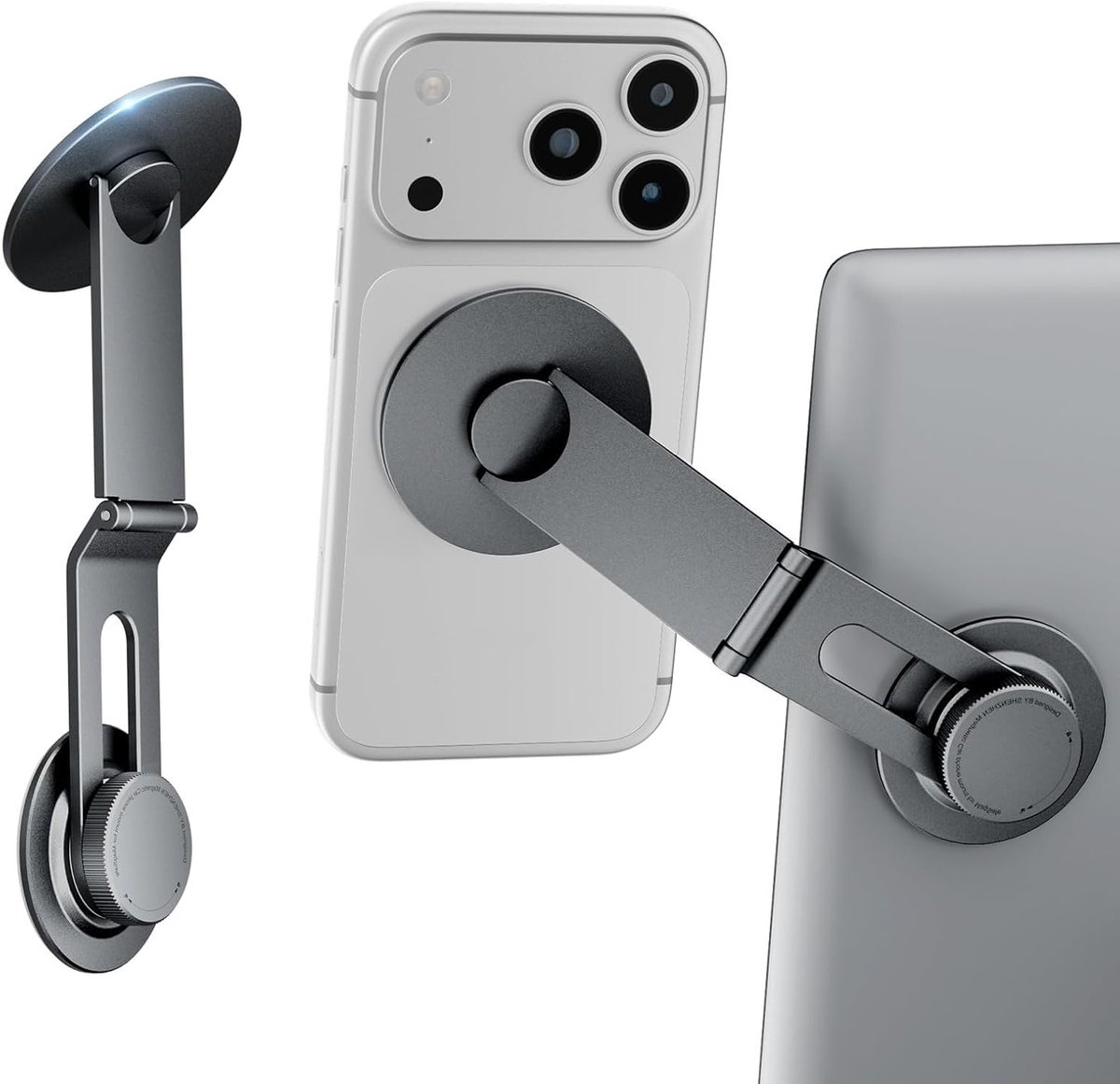 Mobiele Telefoonhouder voor Tesla Model 3/Y, Magnetische Autohouder met Sterke Magneet, Vouwbaar en Uittrekbaar Ontwerp voor iPhone MagSafe en Andere Smartphones
