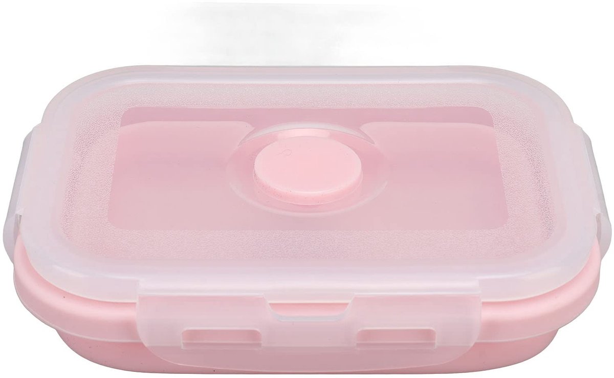 Dailygoods- Voedselopslagcontainers Opvouwbaar - Siliconen - Lekvrij - Magnetronbestendig - Draagbaar - Geschikt voor Restjes - Lunchbox