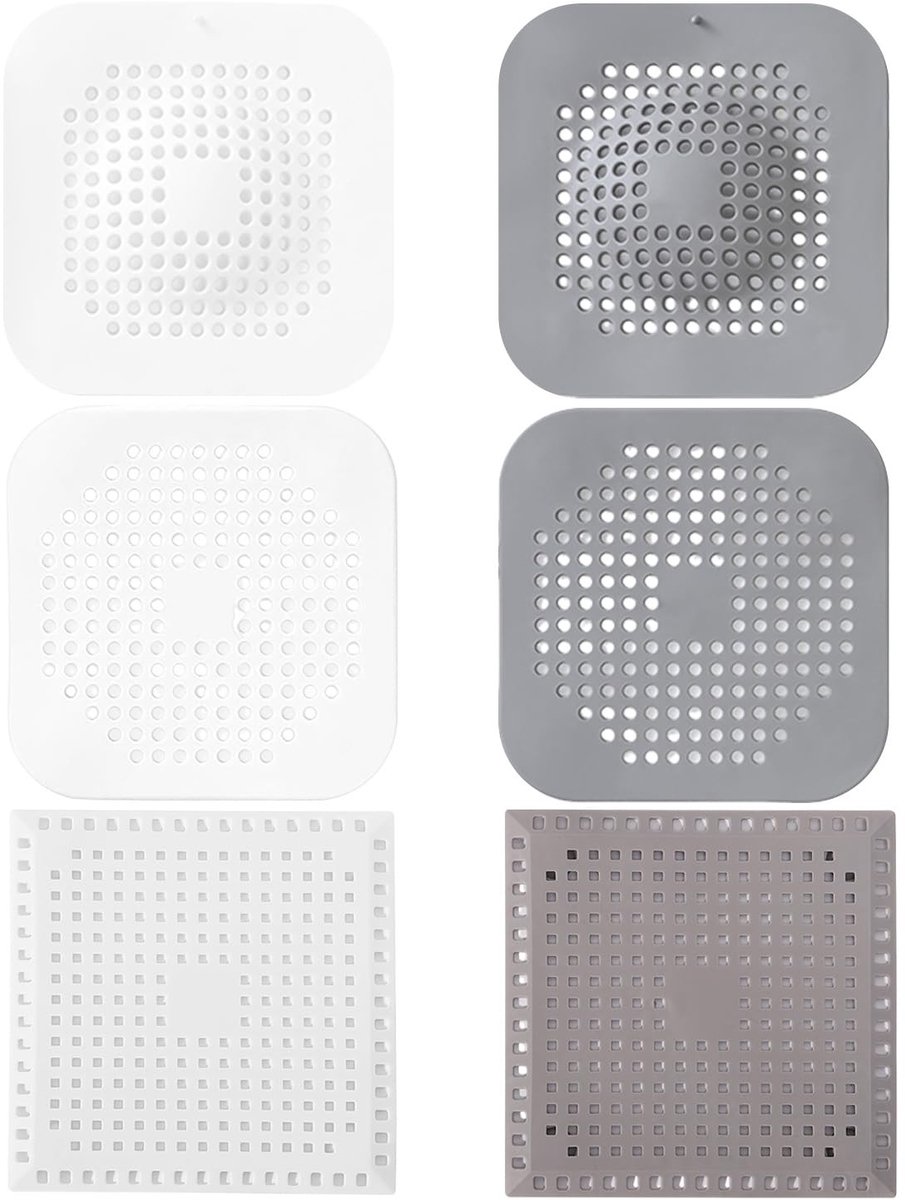 Dailygoods- Afvoernet 6 Stuks - Vloerafvoer - Verstoppingsfilter