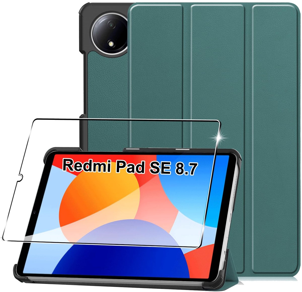 Dailygoods- Beschermhoes Schokbestendig - Redmi Pad SE 8,7 inch - TPU - Ultradun - Krasbestendig - Flexibel - Hoge transparantie - Tablethoes