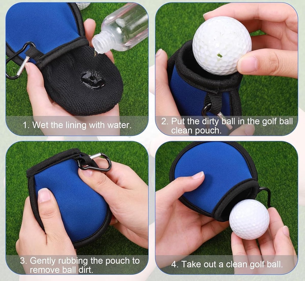 Golfbaltas Draagbaar - Set van 4 Reinigingszakken thumbnail 5
