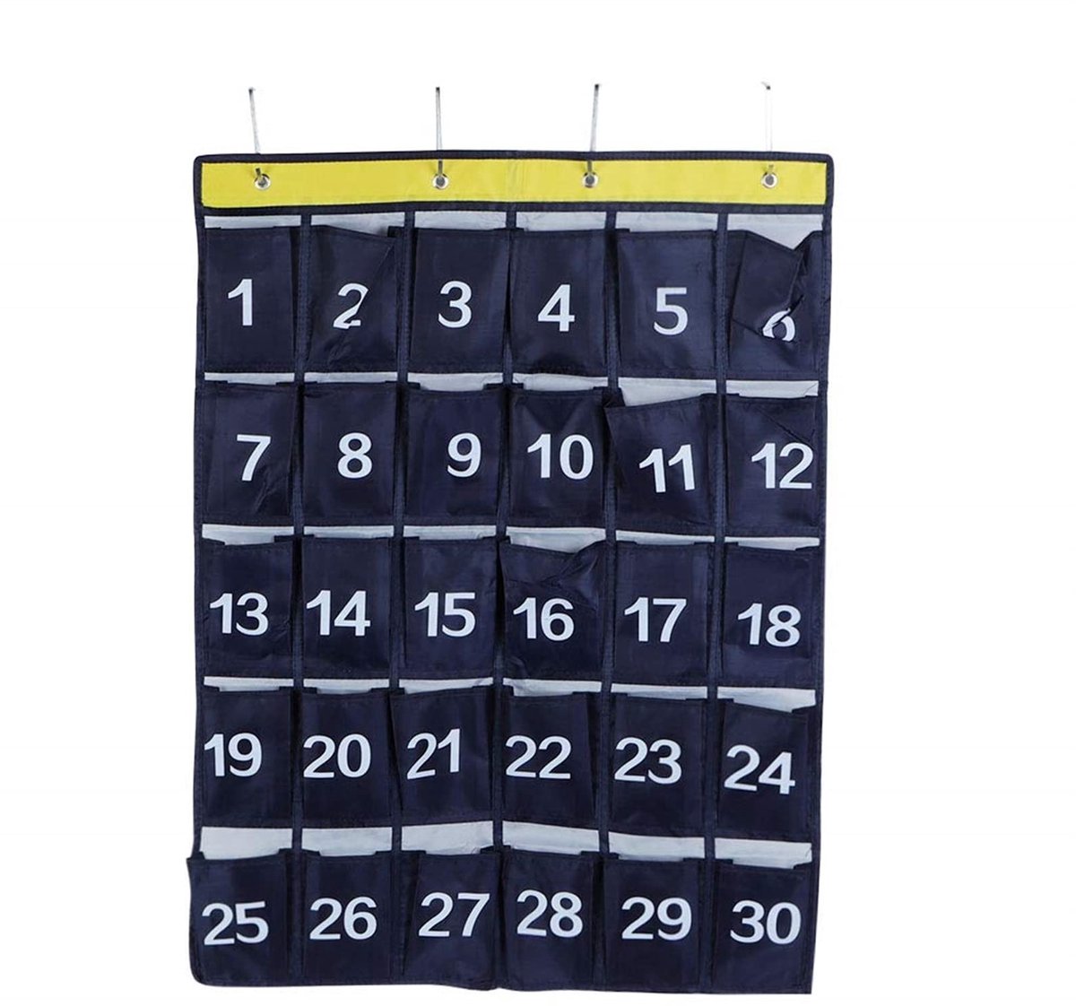 Dailygoods - Opbergzak - 30 vakken - Waterdicht en duurzaam - Voor telefoon en accessoires - Organiser voor deur - Handig voor thuis