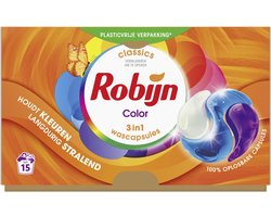 Robijn Wascapsules 3-in-1 Color 15 stuks