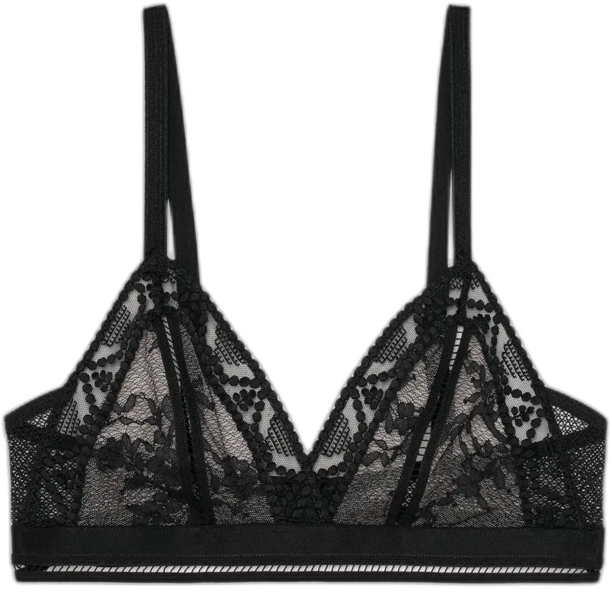 Passionata Dames triangel bh Passionata Olivia zwart