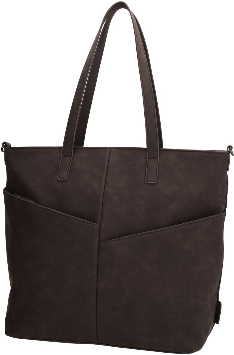 Beagles Lourenza Shopper - Crossbody - Schoudertas - Dames - Werk - School - Tote Bag - Dames Tas - Donkerbruin