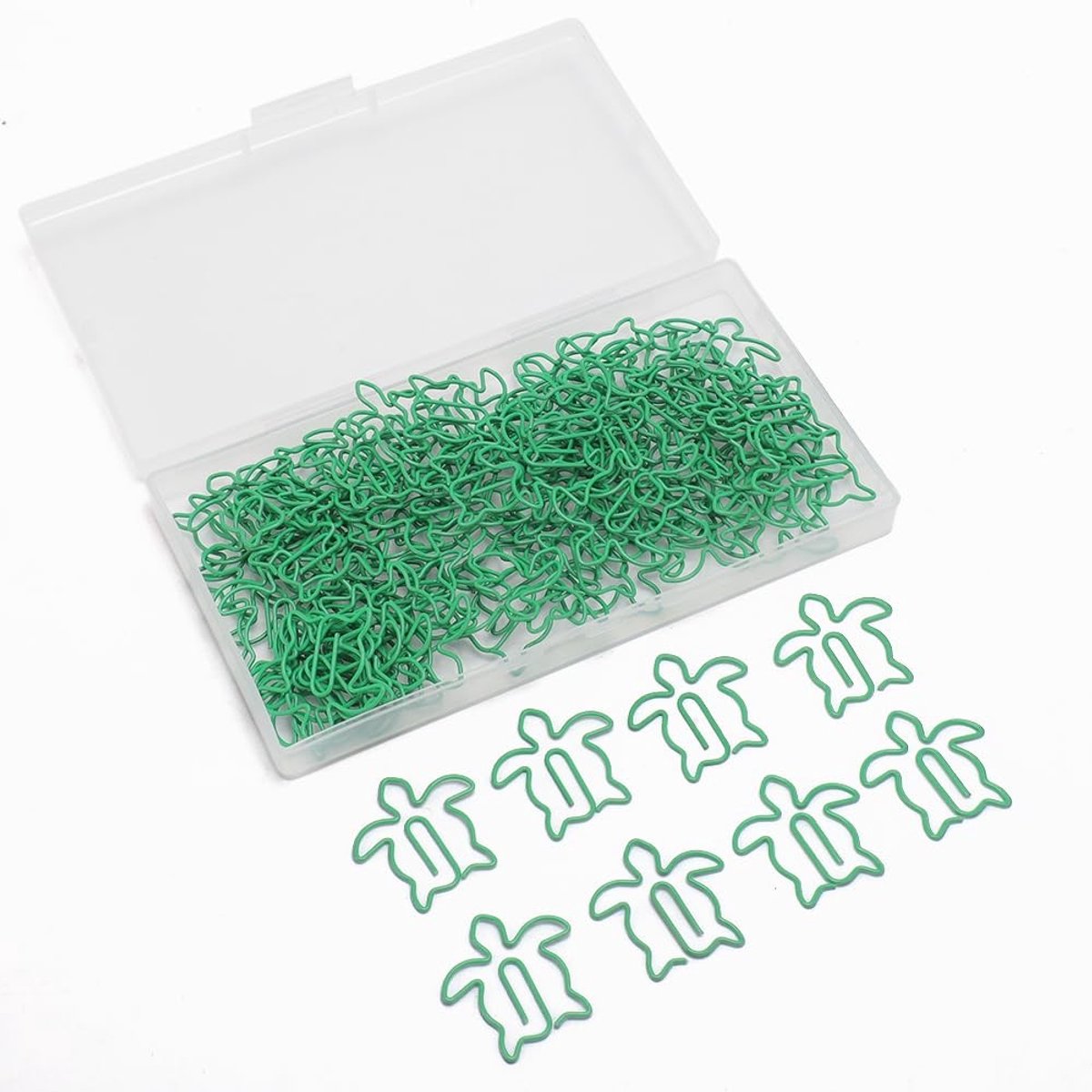 Riuulity Dierenstijl Paper Clips - 100 Stuks Zeeschildpad - Sterke Klemmen voor School en Kantoor