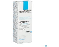 La Roche-Posay Effaclar H Iso-biome Hydraterende Crème - voor Vochtarme, Onzuivere huid met Neiging tot Acne - Geschikt in Combinatie met Uitdrogende Behandelingen - 40ml