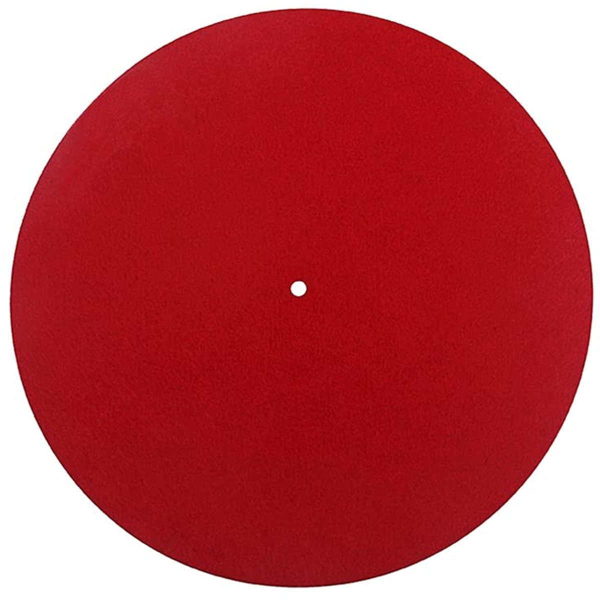 Allecto - Platenspeler-Mat - Audiofiel Pad - Antistatisch - Rood - Anti-Vibratie - Hoogwaardig Composietmateriaal - Geschikt voor LP Spelers - 30 cm