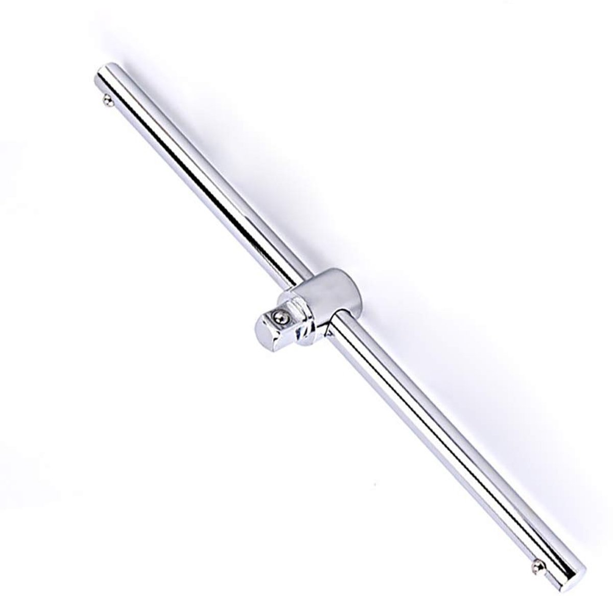 Allecto - 1/4 Sliding T-handvat Dopsleutel - Dopsleutel voor Voertuig - Hoogwaardige kwaliteit - Chroom - DIY Productie - Geschikt voor montage - 6...