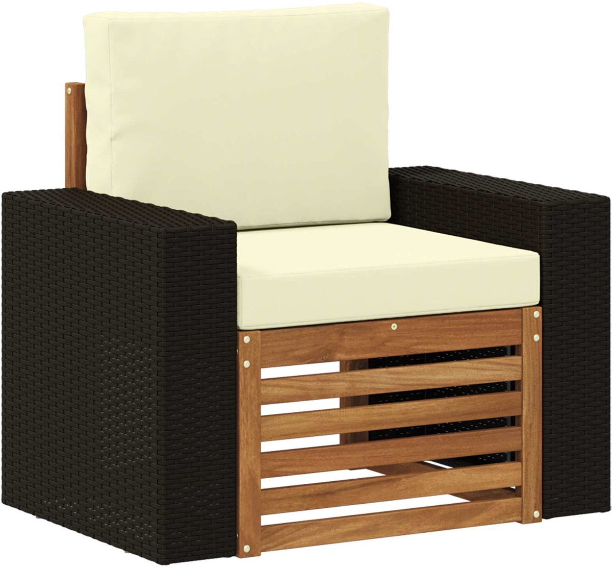 vidaXL - Buiten - Midden - Sofa - Naturel