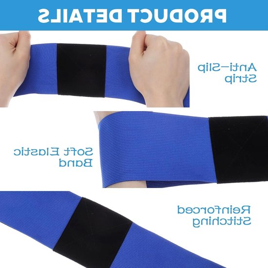 3 stuks Golfswing Trainer Hulp, Elastische Golf Swingtrainer, Golf Swing Band, Golf Swing Pols, Verbeter uw Swinghouding en Swingvaardigheden voor Beginners (Zwart/Wit/Blauw) — afbeelding 2