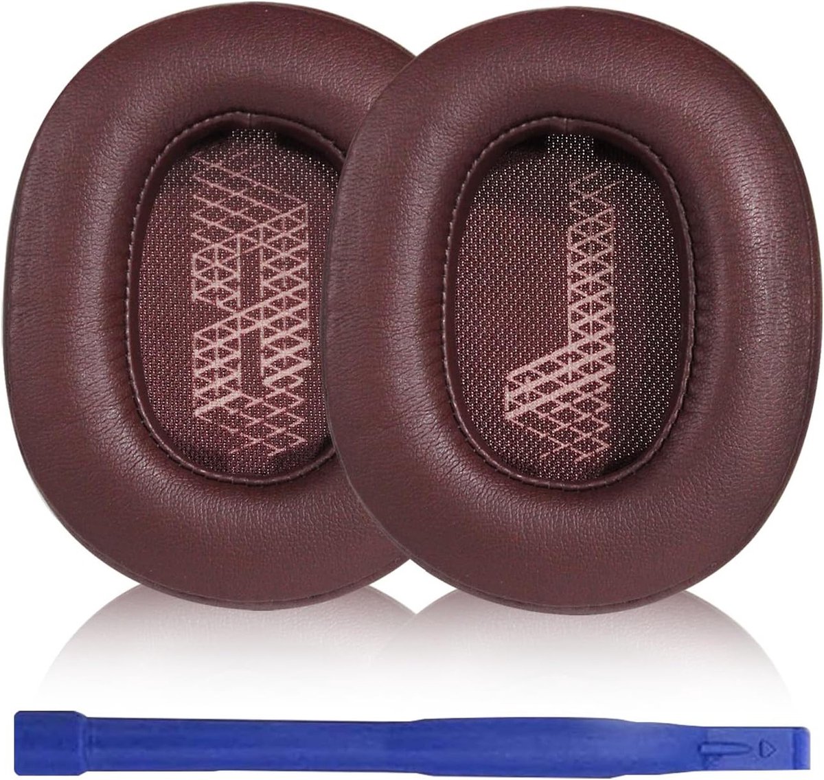 Vervangende Oorkussens voor Draadloze Over-Ear Hoofdtelefoons, Comfortabele Oorkussens van PU Leer, Onderdeel voor JBL LIVE 500BT (Rood)
