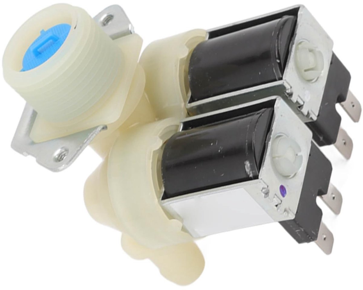 Winkel1 - Waterinlaatventiel - Solenoïde - Geschikt voor Samsung - Dubbel hoofd - Waterafvoer - Ideaal voor wasmachines - Model FPS180A