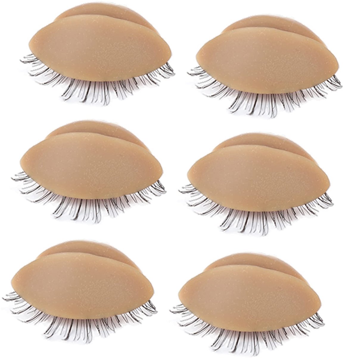Store_9 - Mannequin Head Eyelids - Oefenmodel Wimpers - Herbruikbaar en Realistisch - Bruin - Oefen Wimperextensions - Geschikt voor Training - Man...