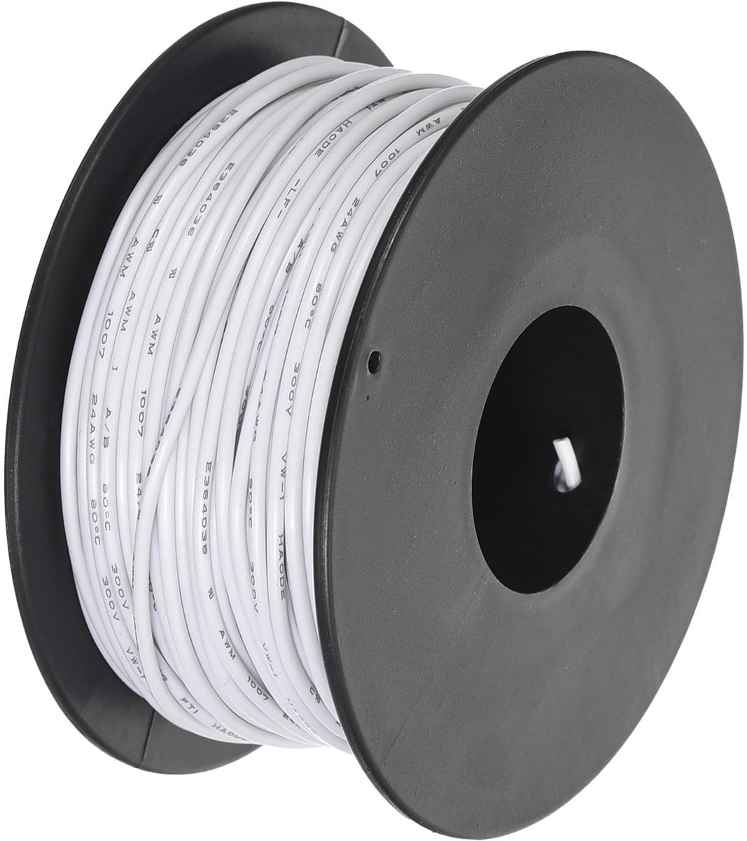 Golden crown - Draad - Elektrische kabel - PVC geïsoleerd - Wit - Tinned copper wire - Voor interne verbindingen - 30 meter