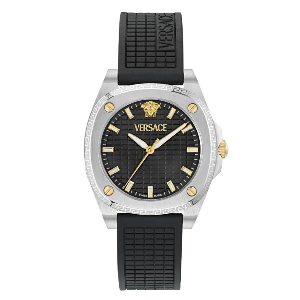Versace Greca Pulse VE5H00126 Horloge - Polyurethaan - Zwart - Ø 35.8 mm