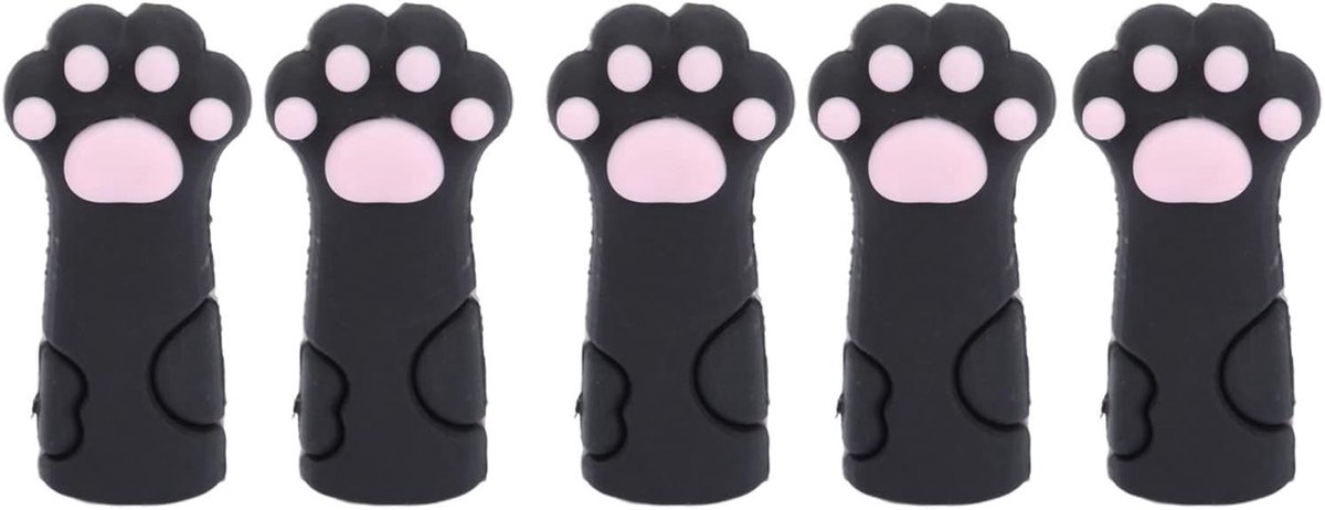 Siliconen Beschermhoes voor Nagelriem Schaar in Katvorm - Veiligheidshoes voor Manicure en Pedicure, Ideaal voor Nagelverzorging en Knippen van Nagels