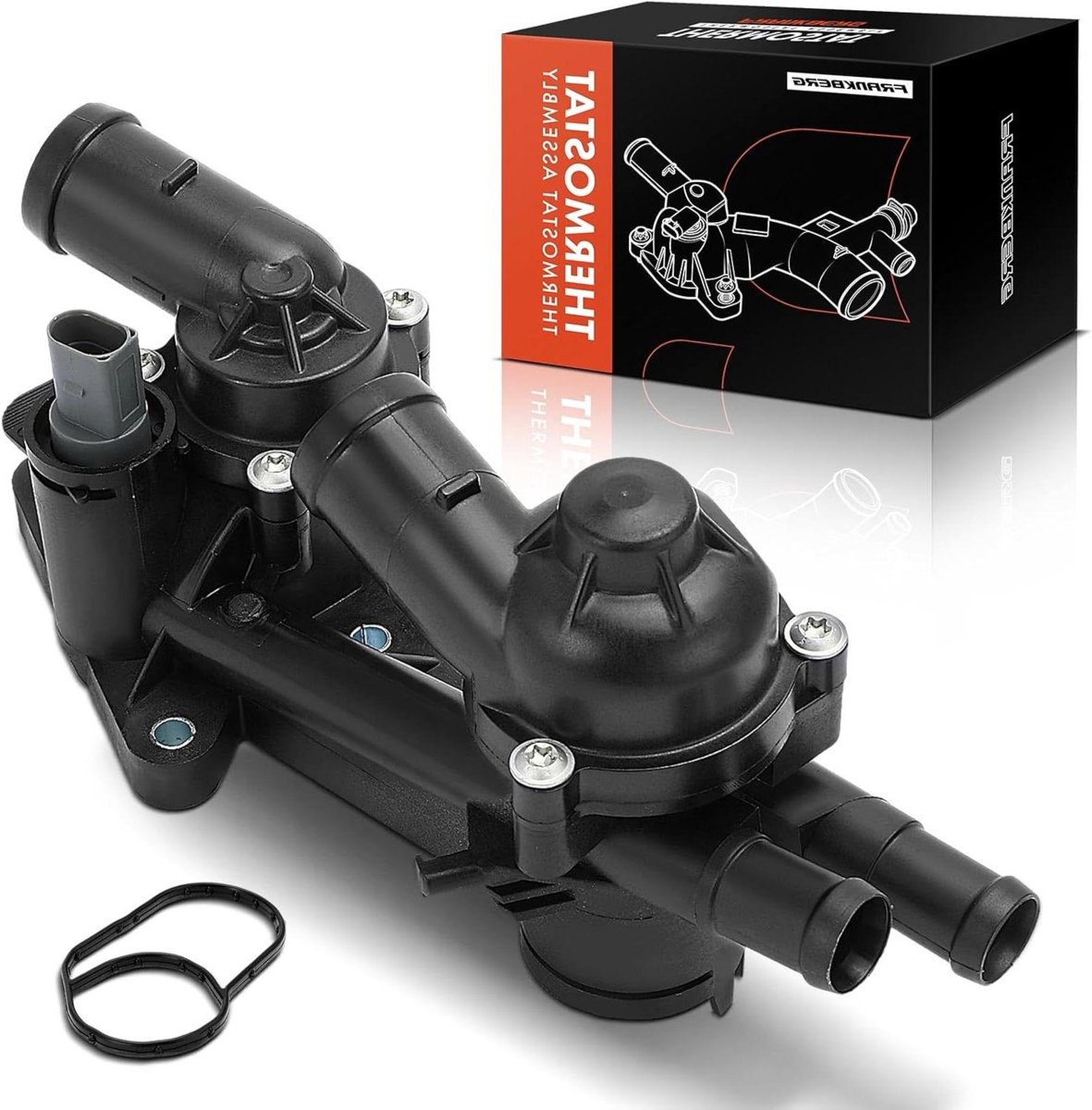 Thermostaat Koelmiddelregelaar - Koelvloeistofregelaar Motorkoeling - Motor Temperatuur Beheren - Directe Vervanging Motoronderdeel - 26 x 14.5 x 14 cm