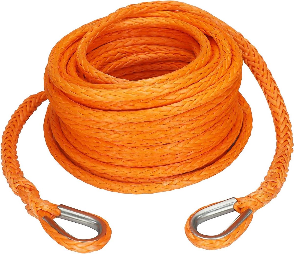 Synthetisch Lier Touw - Winch Rope Extension - Off Road Herstel - Minimale Rek - 3/8 Inch x 92 Voeten