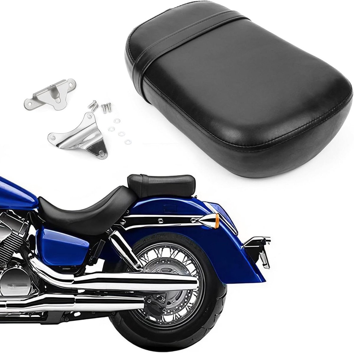 Motorfiets Passagiersstoel - Achterbank Kussen - Comfortabel Rijden - Ergonomisch Ontwerp - Niet Gespecificeerd - Zwart