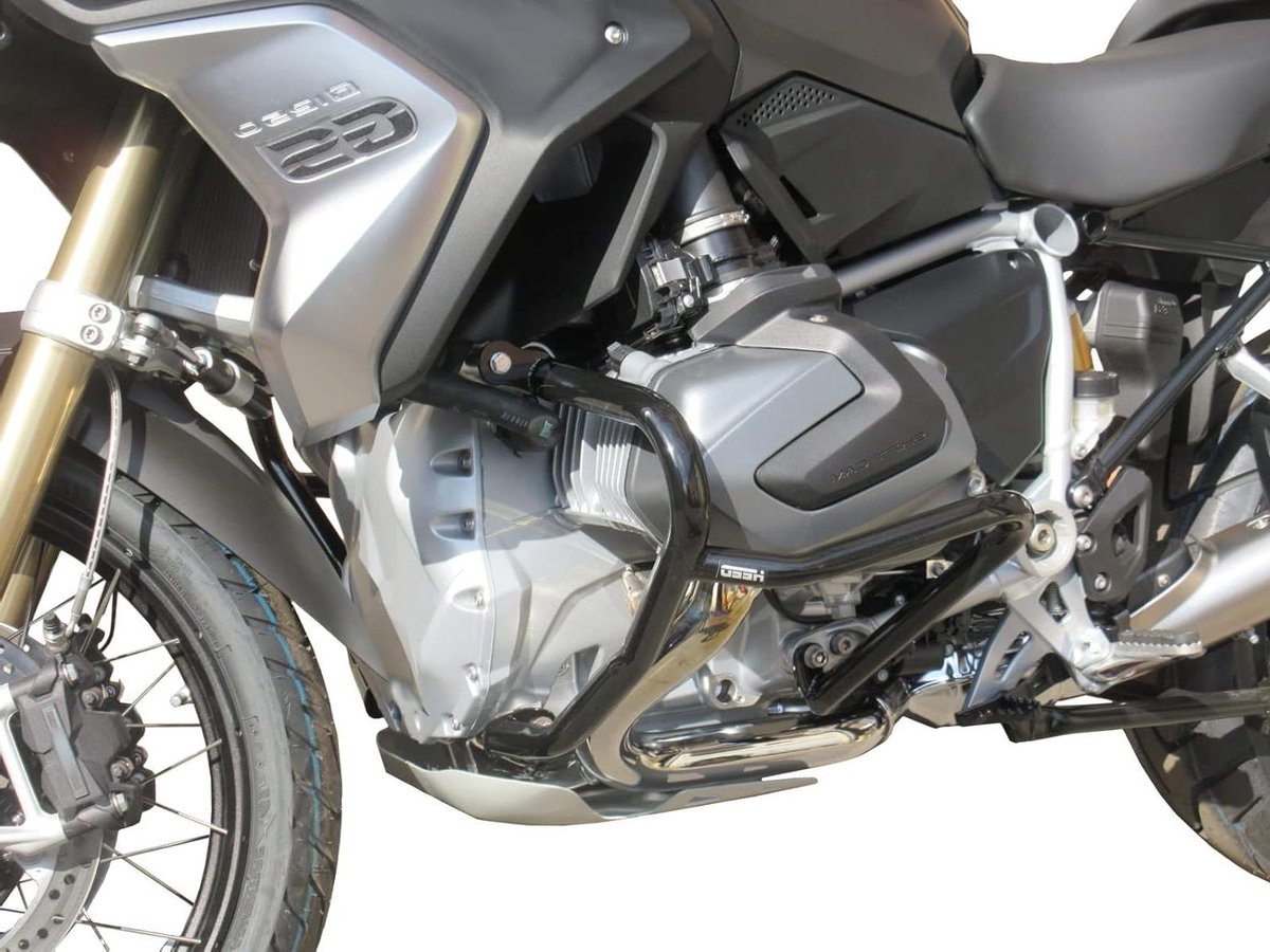 Valbeugel motor - Motorbescherming frame - Bescherming bij val - Voertuigspecifieke pasvorm - 3 Bevestigingspunten - Zwart