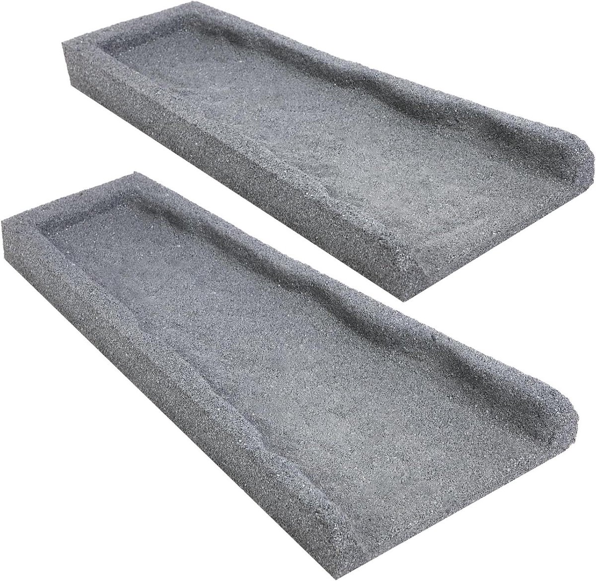 Regenpijp Afvoerblokken - Goot Uitloop - Wateroverlast Voorkomen - Gemaakt van Gerecycled Rubber - 55.88 x 25.4 cm - Grijs
