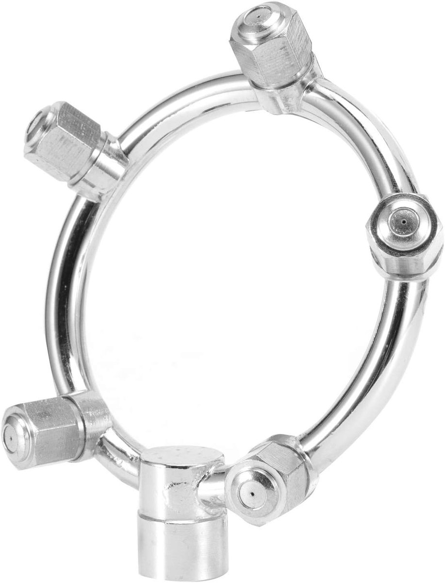 Ronde Tuin Vernevelaar met Binnen Draad, 5-Kops Atomisatie voor Optimale Bevochtiging en Verkoeling
