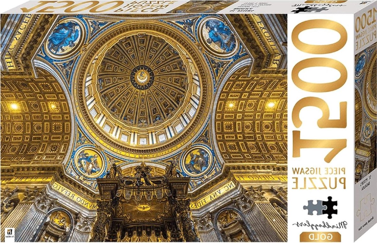 Legpuzzel Basiliek - Stadspuzzel Panorama - Ontspannen en Puzzelen - Gouden Highlights - 665 x 841 mm - Meerdere kleuren